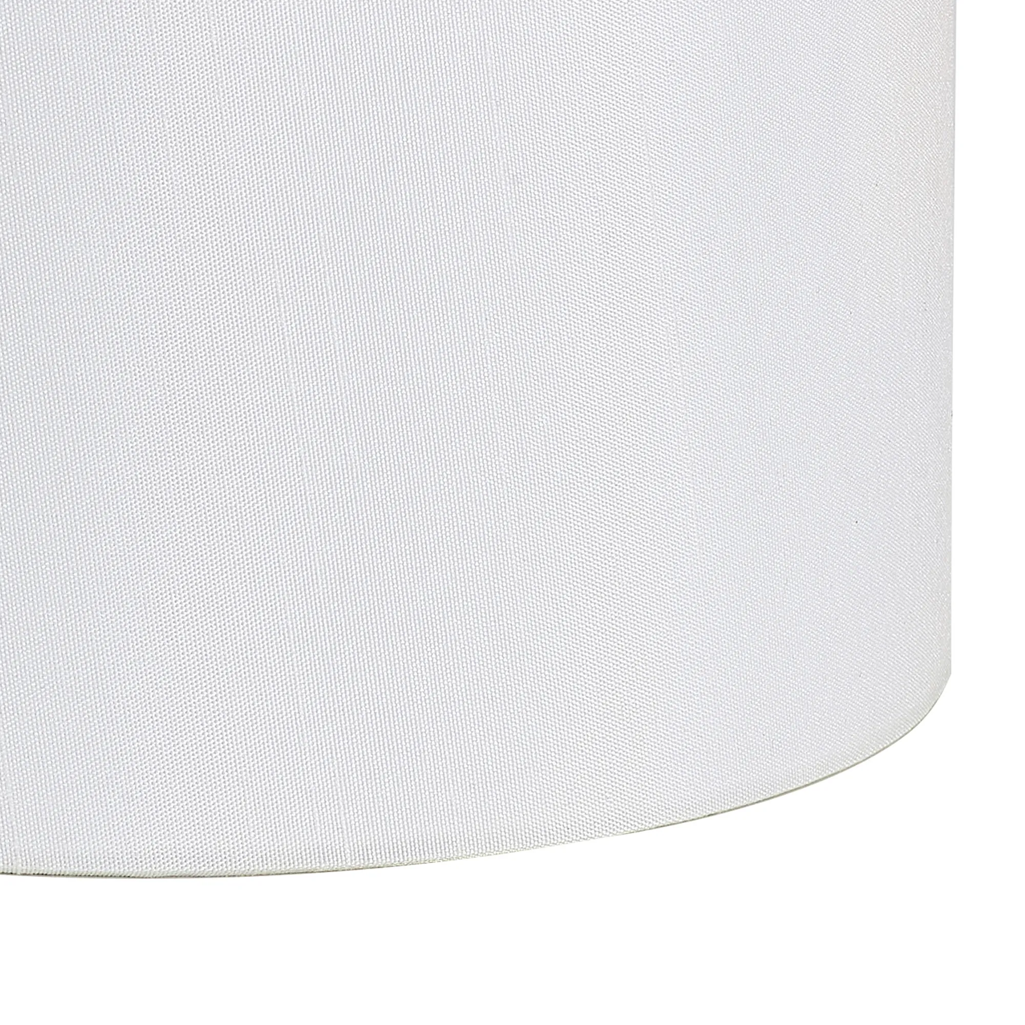 Serena 16cm Faux Silk Fabric Shade White D0868  Deco Serena